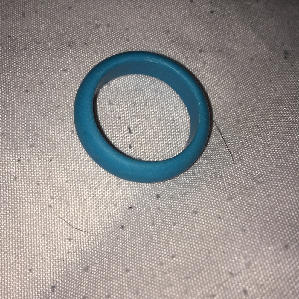 Blue handcrafted ring